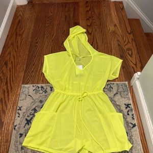 neon coverup romper